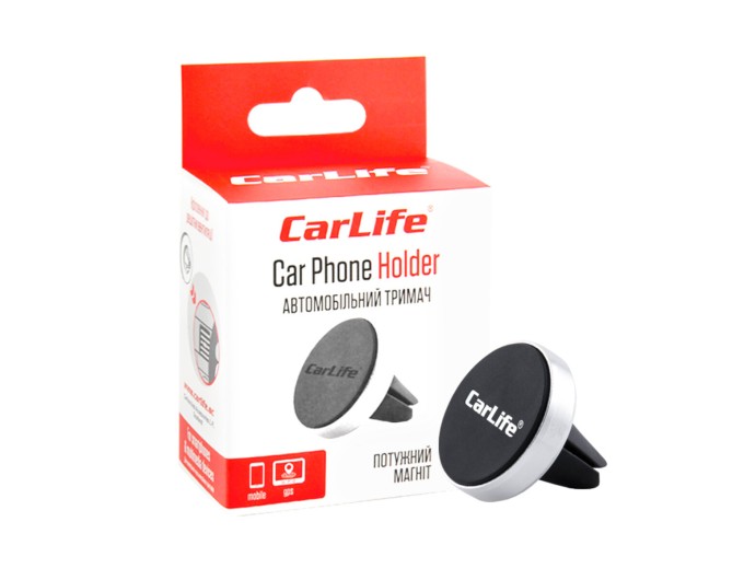 Тримач телефону автомобільний Carlife магнітний на дефлектор, ціна: 119 грн.