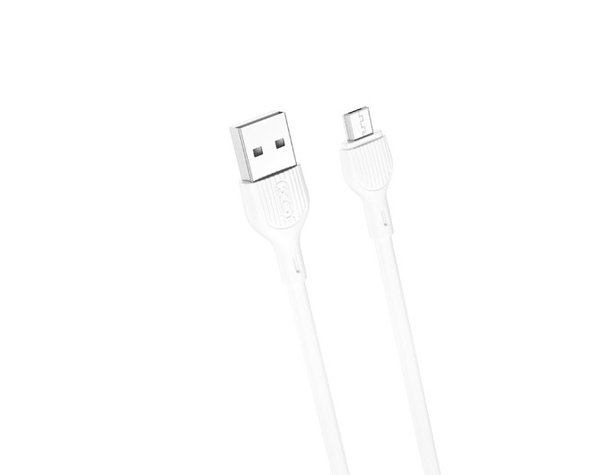 Кабель XO USB to Micro USB 2,1А 2м білий, ціна: 39 грн.