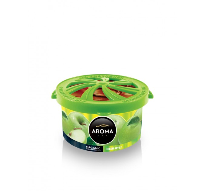 Ароматизатор Aroma Car Organic Green Tea Green Apple гелевий 40g, ціна: 170 грн.