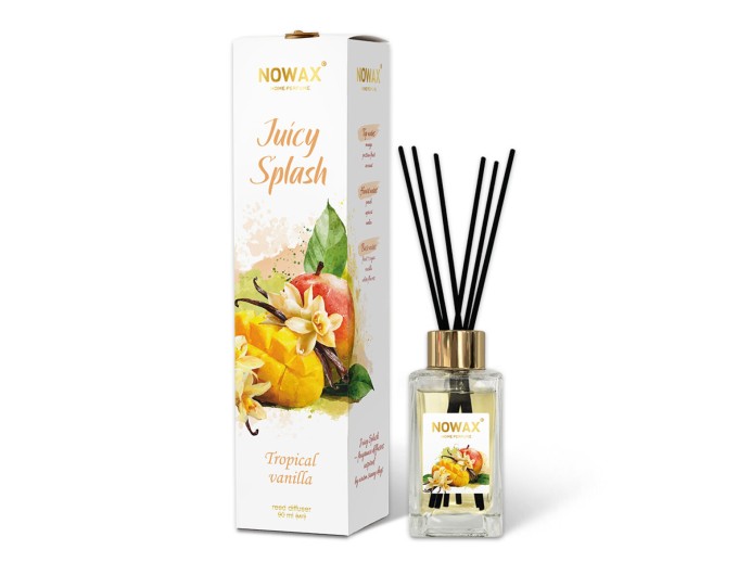 Аромадифузор з паличками Nowax Juicy Splash - Tropical Vanilla 90мл, ціна: 208 грн.