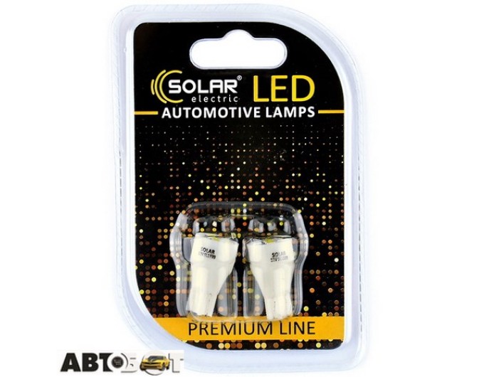 LED лампа SOLAR T10 W2.1x9.5d 12V 5SMD 2835 white SL1339 (2 шт.), цена: 37 грн.