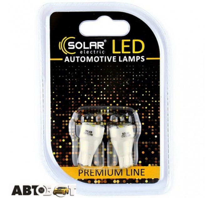 LED лампа SOLAR T10 W2.1x9.5d 12V 5SMD 2835 white SL1339 (2 шт.), цена: 32 грн.