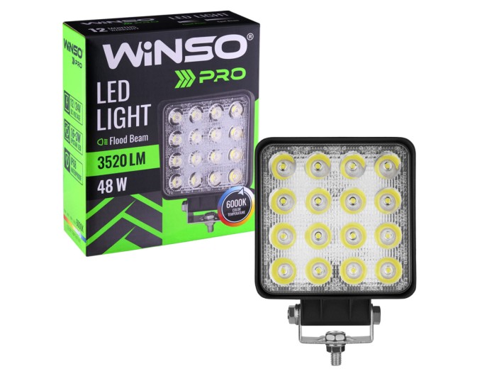 Фара светодиодная Winso Pro Epistar white точечный 10-30V, 48W (16x3W), 1шт, цена: 525 грн.