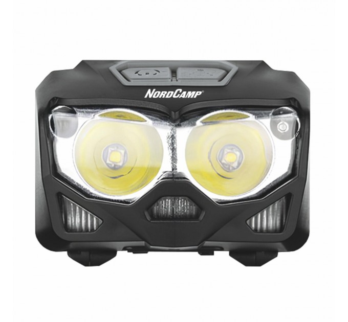 Фонарь налобный Nord Camp 500Lm, 2x5W CREE XTG, 1200mAh/3xAAA, с сенсором белый/красный, цена: 647 грн.
