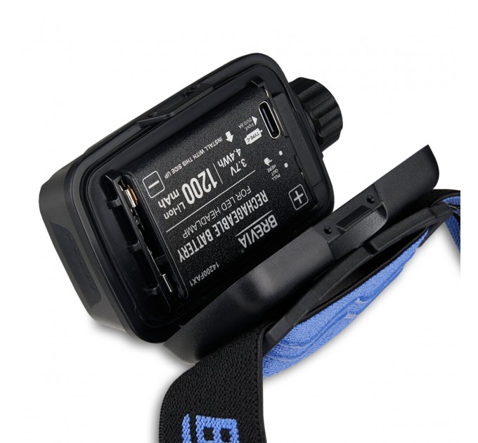 Фонарь налобный Brevia 600Lm, 3W CREE XPG+COB, 1200mAh/3xAAA, белый/красный, цена: 899 грн.