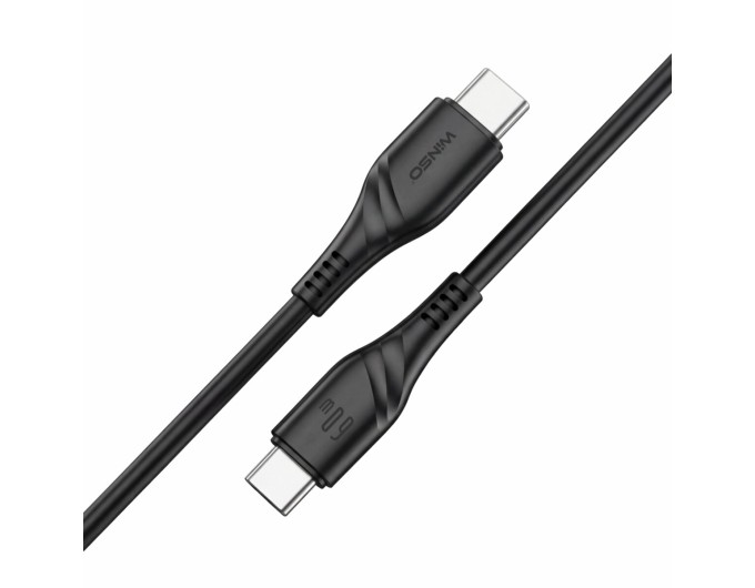 Кабель Winso Pro Type-C to Type-C 60W PVC 1м чорний, ціна: 89 грн.