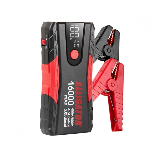 Пусковий пристрій Alligator Jump Starter 400A/800A 16000mAh, ціна: 2 798 грн.