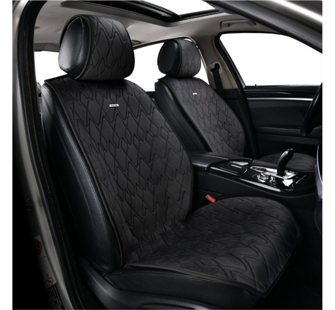Комплект преміум накидок для сидінь CarLife Racer, black, ціна: 4 561 грн.