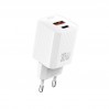 Сетевое зарядное устройство XO L149 PD30W 1USB-A+1USB-C белый, цена: 289 грн.