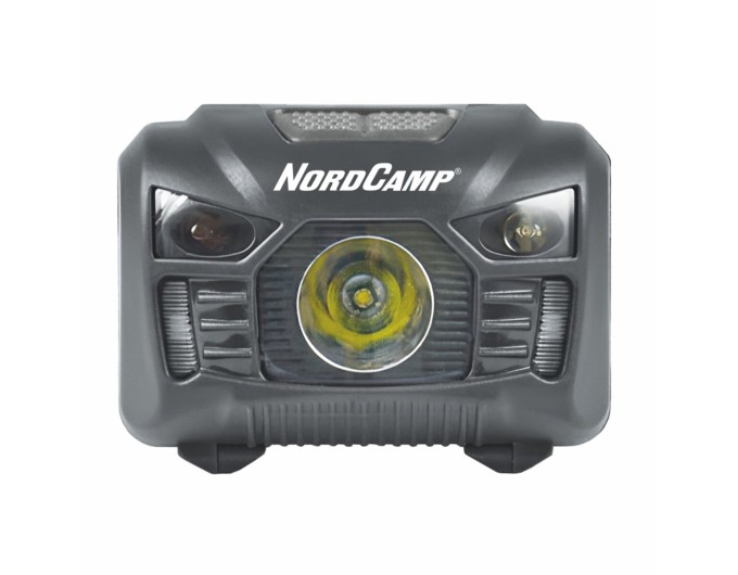 Ліхтар налобний Nord Camp 100Lm, 3W LED, 3xAAA, з сенсором білий/червоний, ціна: 281 грн.