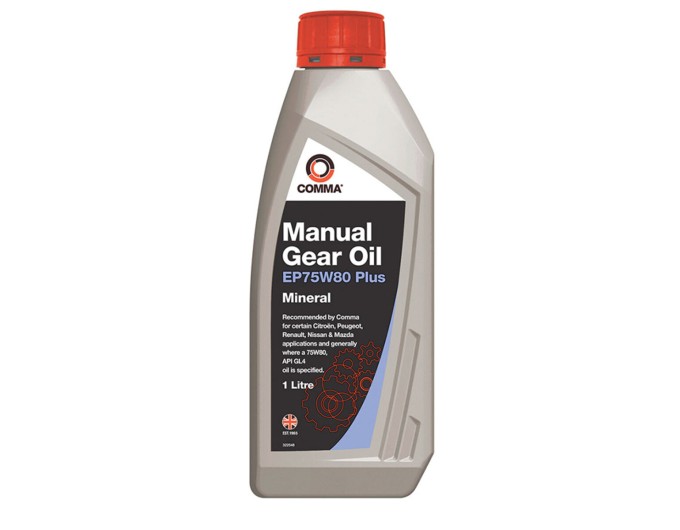 Трансмиссионное масло Comma Gear Oil EP 75W-80 Plus GL4/GL5 1л, цена: 683 грн.