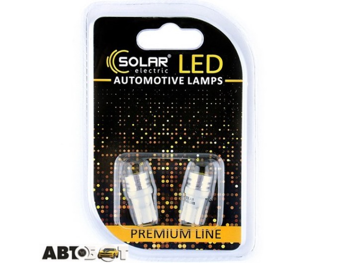 LED лампа SOLAR T10 W2.1x9.5d 12V 1SMD 1W white SL1332 (2 шт.), ціна: 84 грн.