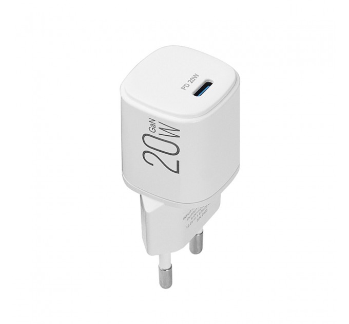 Сетевое зарядное устройство Brevia ePowerGaN PD20W USB-C белый, цена: 428 грн.