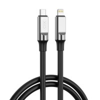 Кабель XO Liquid Silicone Type-C to Lightning 27W 1м черный
