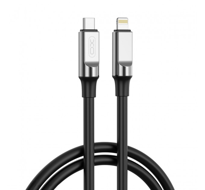 Кабель XO Liquid Silicone Type-C to Lightning 27W 1м черный, цена: 149 грн.
