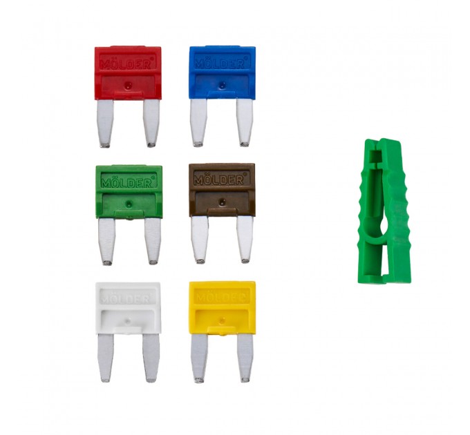 Набір запобіжників Molder "міні" (5А,7,5А,10А,15А,20А,25А,30А), 10шт, ціна: 37 грн.
