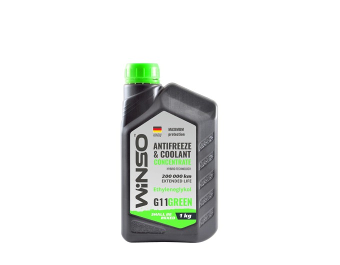 Антифриз Winso Antifreeze & Coolant Green G11 зеленый концентрат 1кг, цена: 185 грн.