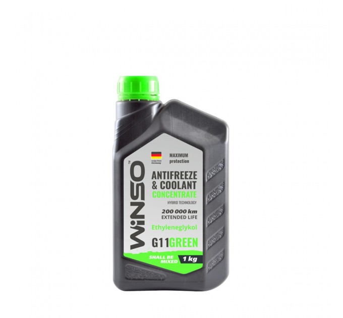 Антифриз Winso Antifreeze & Coolant Green G11 зелений концентрат 1кг, ціна: 169 грн.