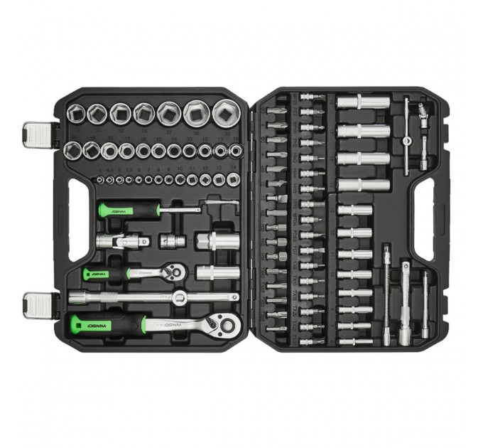 Професійний набір інструментів в кейсі Winso Pro 1/2", 1/4" 72 T, CR-V, 94од., ціна: 3 356 грн.