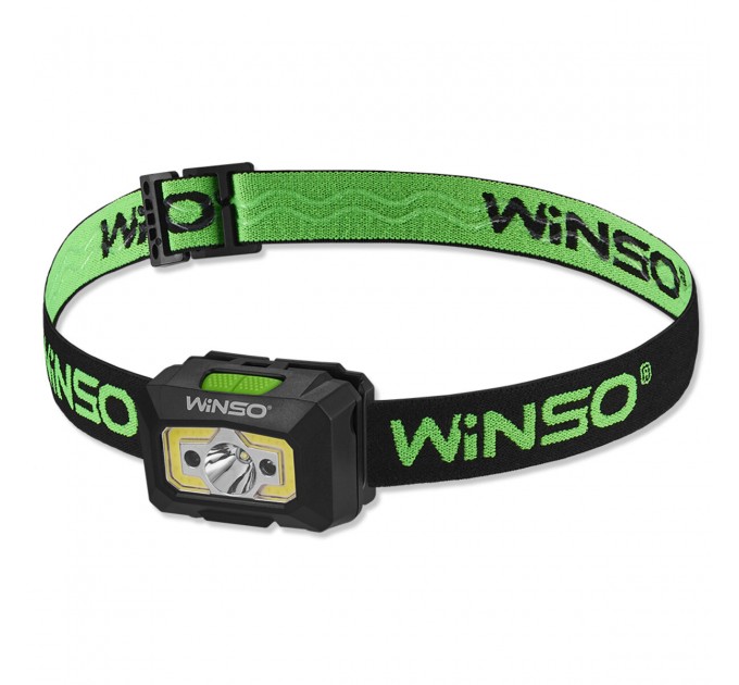 Фонарь налобный Winso 240Lm, 3W XPE+ COB, 1200mAh, с сенсором белый/красный, цена: 531 грн.