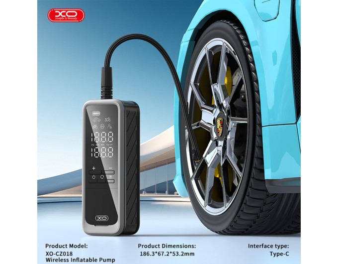 Автомобильный компрессор XO 85Вт 25л/мин портативный беспроводной, цена: 2 199 грн.