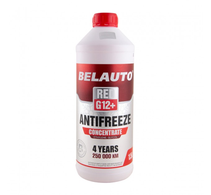 Антифриз Belauto Red G12+ червоний концентрат 1,5л, ціна: 252 грн.