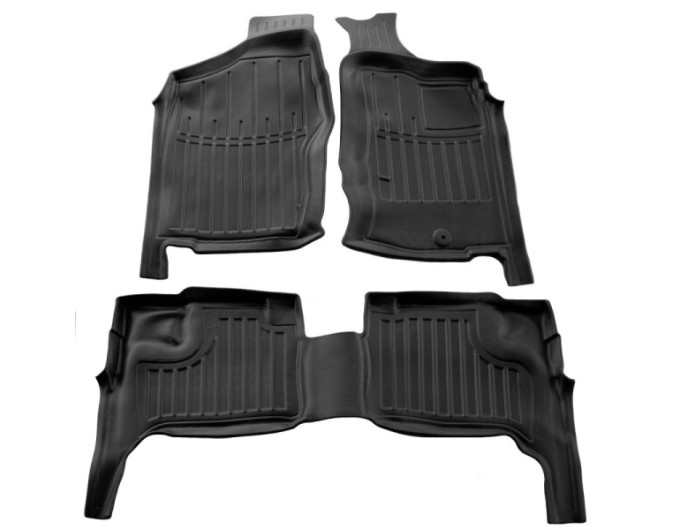 Nissan Navara (D22) (1998-...) (ПРАВЕ КЕРМО) комплект 3D ковриков с 3 штук (Stingray), цена: 1 870 грн.