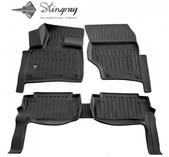 Audi Q7 (4L) (2005–2015) комплект 3D ковриков с 5 штук (Stingray), цена: 1 287 грн.