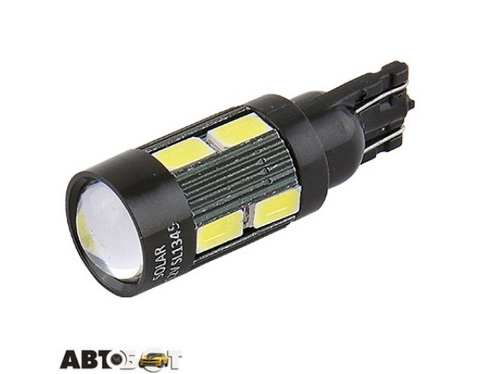 LED лампа SOLAR T10 W2.1x9.5d 12V 10SMD 5730 white SL1345 (2 шт.), ціна: 127 грн.