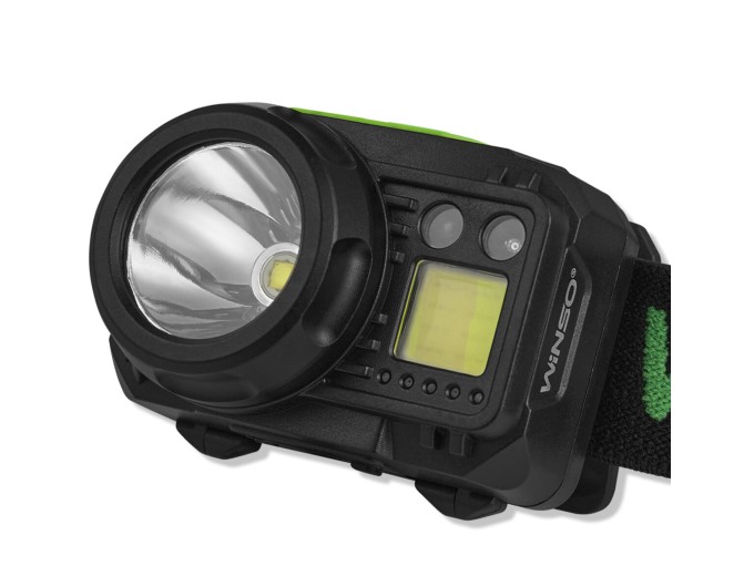 Фонарь налобный Winso Pro 500Lm, 5W CREE XPG+COB, 1200mAh/3xAAA, с сенсором белый/красный, цена: 836 грн.
