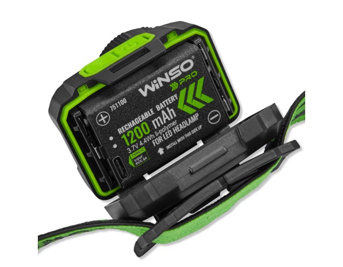 Фонарь налобный Winso Pro 550Lm, 5W CREE XPG+COB, 1200mAh/3xAAA, с сенсором белый/красный, цена: 903 грн.