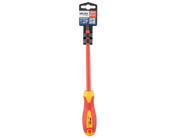 Отвертка Molder шлицевая диэлектрическая VDE 1000В, SL6.5x150mm, цена: 120 грн.