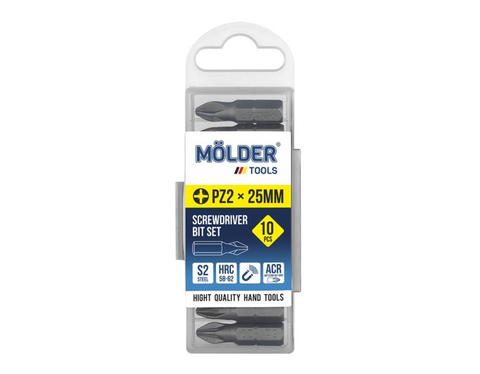 Набор бит Molder PZ2x25мм 10шт, цена: 85 грн.