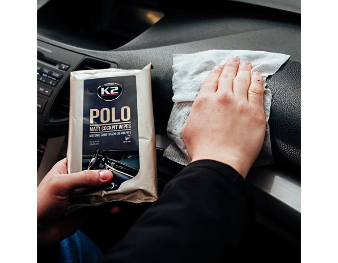Серветки вологі для очищення панелі приладів та пластикових деталей K2 Polo Matt Cockpit Wipes 24шт, ціна: 76 грн.