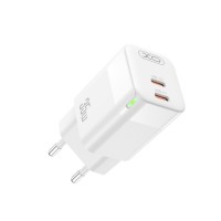 Сетевое зарядное устройство XO CE07 GaN Dual PD 35W GaN белый