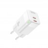 Сетевое зарядное устройство XO CE07 GaN Dual PD 35W GaN белый, цена: 499 грн.