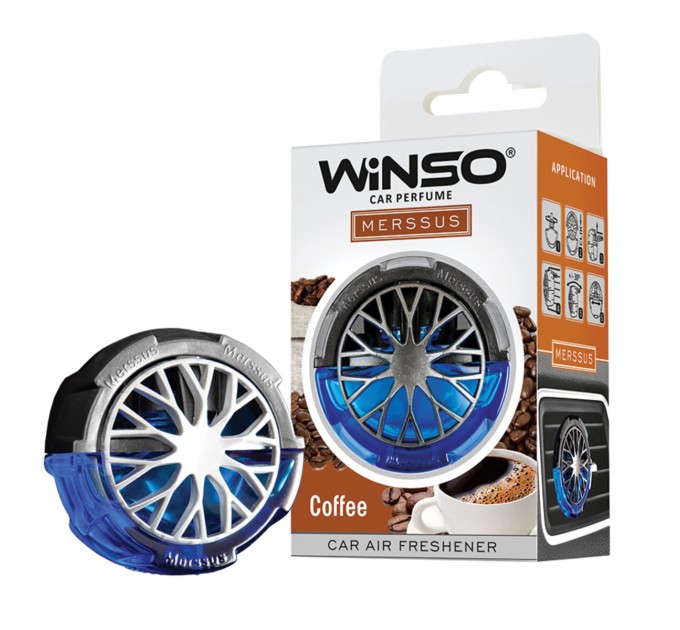 Освіжувач повітря Winso Merssus на дефлектор з регулюванням інтенсивності 18мл Coffee, ціна: 189 грн.