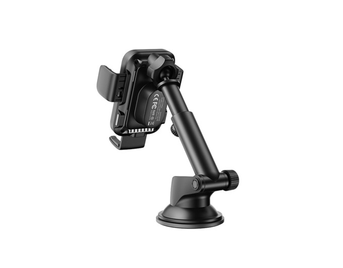 Тримач телефону автомобільний XO з бездротовою зарядкою WX036 Automatic Arm Clamp Type Wireless чорний, ціна: 769 грн.