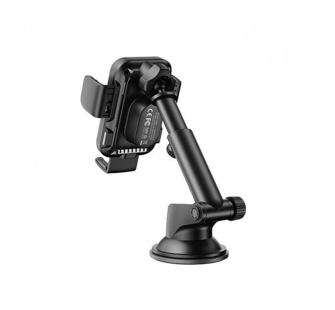 Держатель телефона автомобильный XO с беспроводной зарядкой WX036 Automatic Arm Clamp Type Wireless черный, цена: 699 грн.