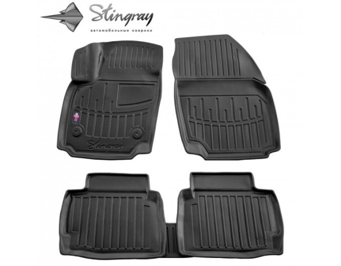 Ford Mondeo IV (20010-2014) комплект 3D ковриков с 5 штук (кругла кліпса) (Stingray), цена: 1 870 грн.