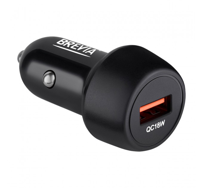 Автомобильное зарядное устройство Brevia ePower SingleDrive 18W черный, цена: 152 грн.