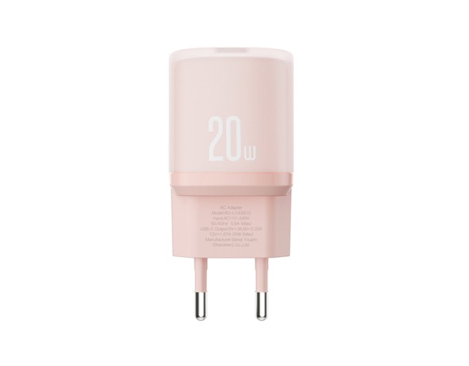 Сетевое зарядное устройство XO L143 PD20W Single USB-C розовый, цена: 219 грн.