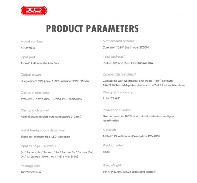Держатель телефона автомобильный XO с беспроводной зарядкой WX036 Automatic Arm Clamp Type Wireless черный, цена: 699 грн.