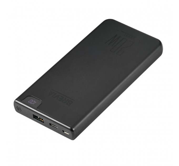 Повербанк (Power Bank) Brevia 10000mAh 20W Li-Pol, LCD чорний, ціна: 539 грн.