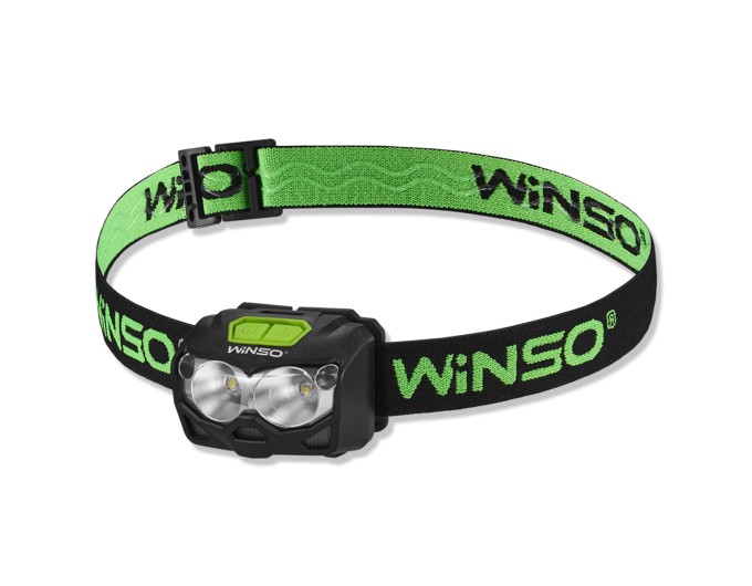 Фонарь налобный Winso Pro 500Lm, 2x5W CREE XTG, 1200mAh/3xAAA, с сенсором белый/красный, цена: 702 грн.