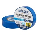 Лента изоляционная ПВХ Molder 0,13x19мм 30м синяя, профессиональная, огнеупорная, цена: 56 грн.