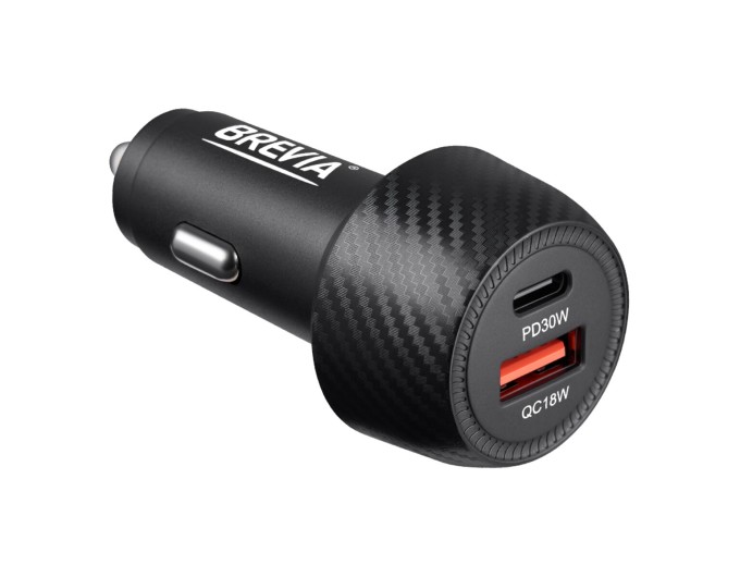 Автомобильное зарядное устройство для Brevia ePower Dual Carbon 48W 1xUSB-C+1xUSB-A, цена: 266 грн.