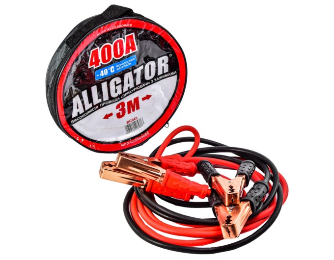 Провода-прикуриватели Alligator 400А, 3м BC643, цена: 521 грн.