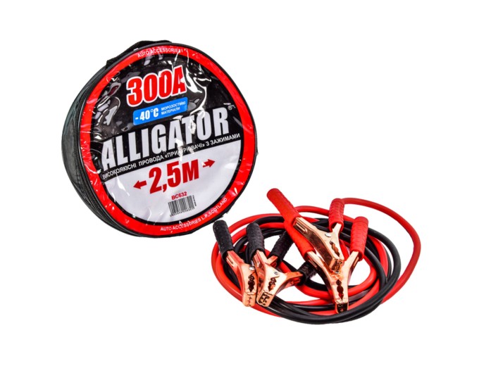 Провода-прикуриватели Alligator 300А, 2,5м BC632, цена: 445 грн.