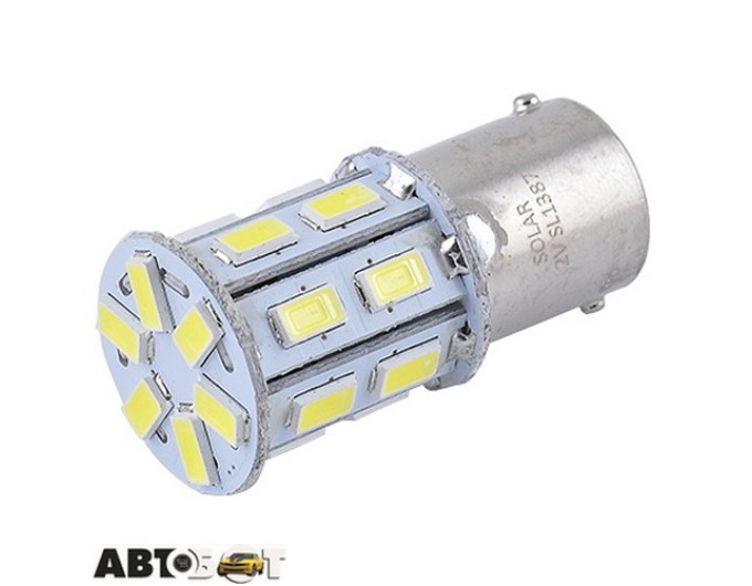 LED лампа SOLAR S25 BA15s 12V 20SMD 5730 white SL1387 (2 шт.), ціна: 151 грн.